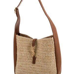 Yves Saint Laurant Le 5 a 7 Raffia Small MINT NEW